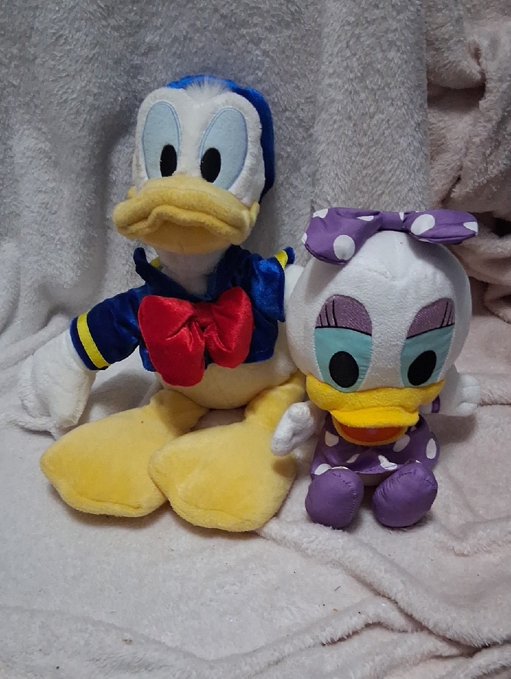 Disney Donald & Daisy Plush Duo - Blue, Yellow, Red & Purple